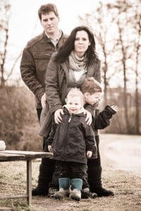 Familienfoto vor Hochzeit