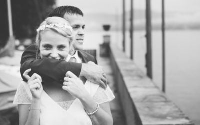Hochzeit im Gewächshaus. Corina und Remo sagen Ja.